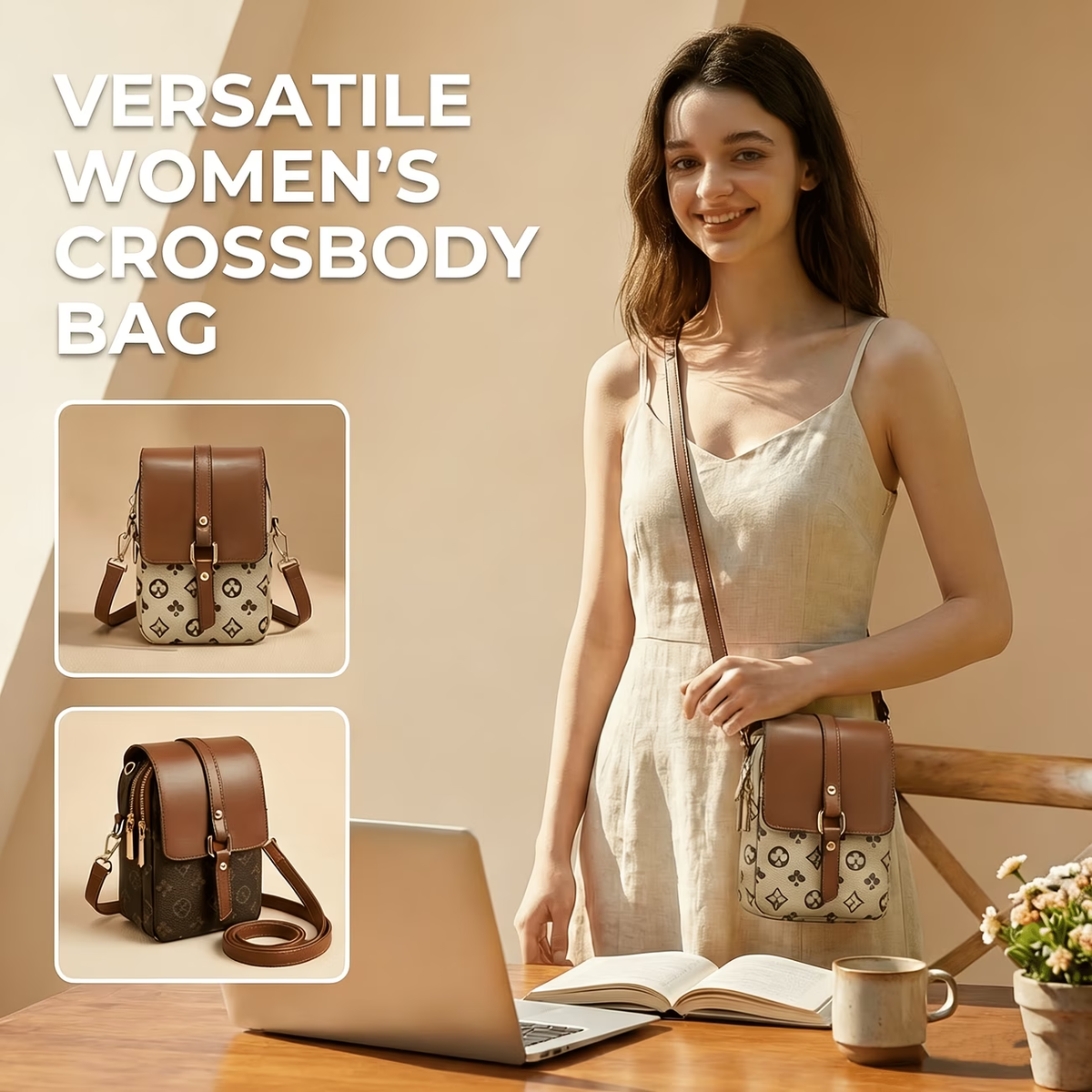 Women'S Mini Crossbody Bag - Fits Phone & Wallet, Adjustable Strap, Everyday Casual Shoulder Purse
