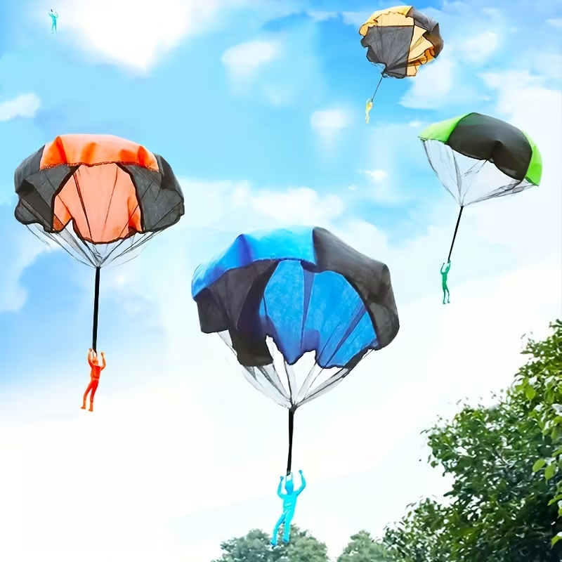 Tangle Parachute Figures Hand Throw Soliders Square Outdoor Youngsters's Flying Toys