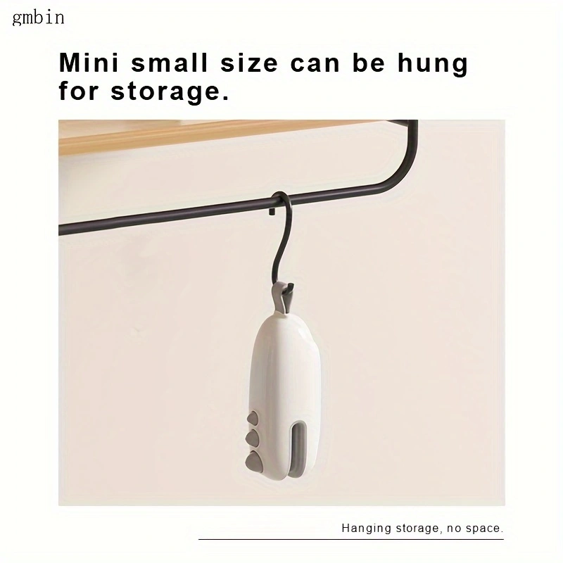 Mini sealing machine, small household rechargeable plastic sealer, food moisture-proof and freshness-preserving hand-operated sealing machine, dual-purpose sealing machine, long battery life, compact and portable.