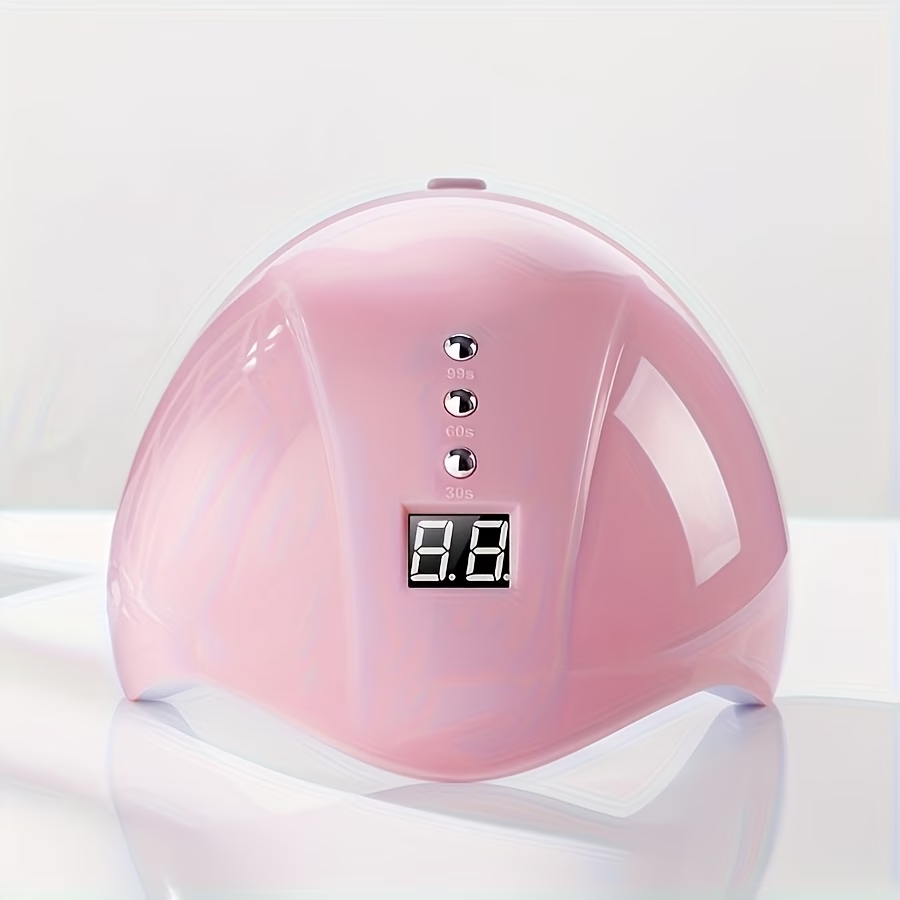 TURAOHU 1pc 12 Lamp Beads Pink Nail Lamp Nail, Nail Machine Dual Light Source Nail Lamp, for UseWomen And Nail Art DIY