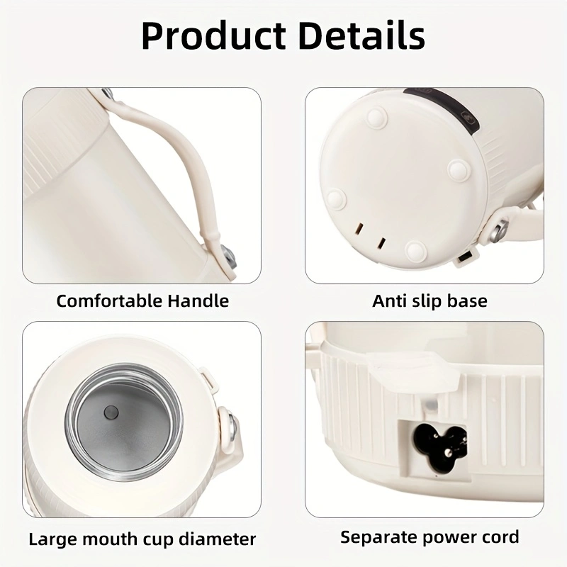New large-capacity electric kettle, insulated water bottle, portable travel mug
