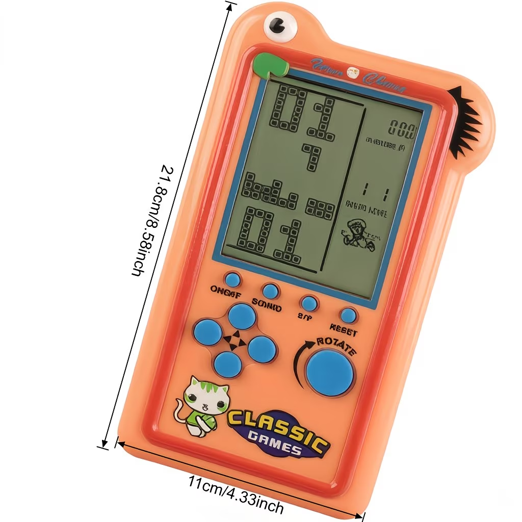 A Retro And Nostalgic Brick Game Console, Providing Players with Multiple Colors, Handheld Game Console, Suitable for Holiday Gifts (This Console Does Not Include Batteries)