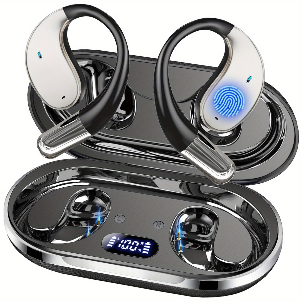 AI Language Translator Earbuds, 156 Languages & Accents Real-Time 3-in-1 Translation Earbuds, Wireless Headphones Fit IOS & Android, Translation Device For Travel Business Learning, 2026 AI Real-Time Translation Earbuds, Wireless 6.1