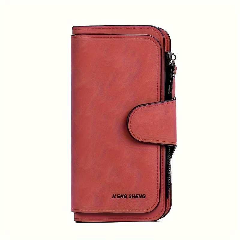 Retro Minimalist Short Walet, Solid Color Clutch Credit Card Case, Multi Card Slots Wallet