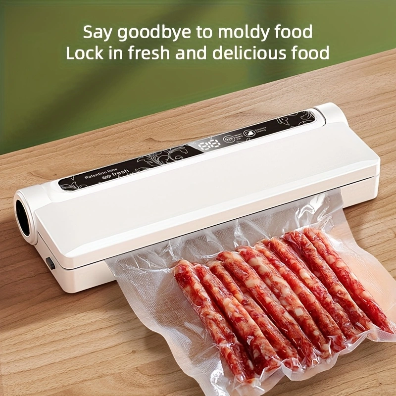 Food vacuum sealing equipment, multi-functional sealing machine, portable small kitchen snack bag sealing machine, food storage air-filling electric vacuum pump with air pump.
