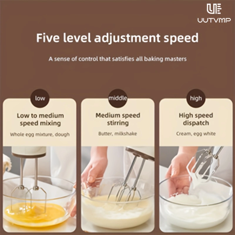 Cordless electric egg beater, household automatic cream whipper, cake baking egg beater, small hand mixer, mixer, egg beater