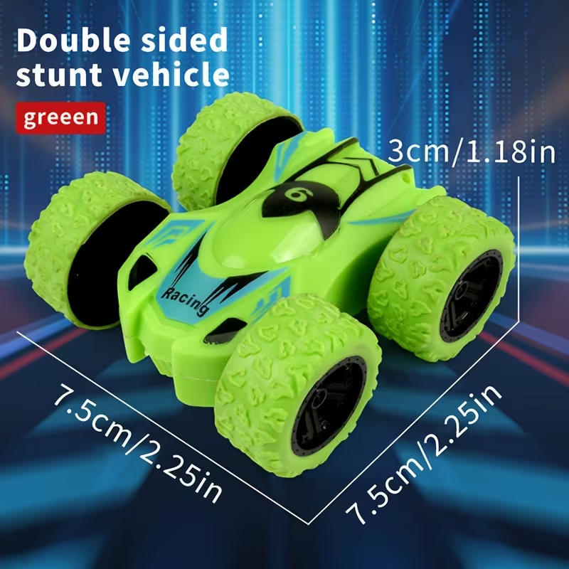 Dual-Sided Inertia Stunt Off-Road Mini Model - Durable, Educational Toy Car for Youngsters - Perfect Gift for Halloween, Thanksgiving, Christmas & Birthdays - Colors Vary for winter