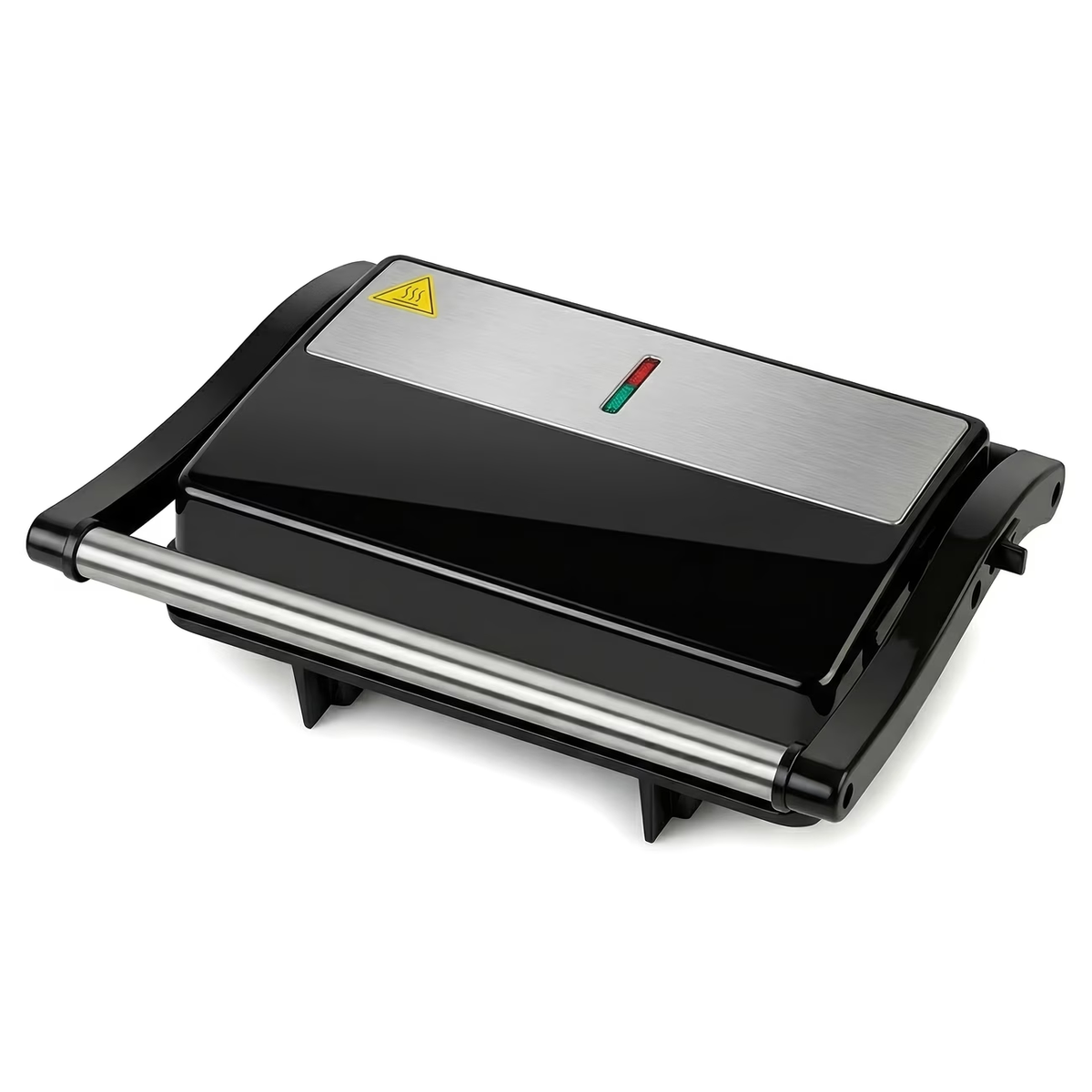 3-in-1 Electric Indoor Grill - Panini Press with Non-Stick Cooking Plates, Opens 180-Degree Gourmet Sandwich Maker, Floating Hinge Fits All Foods, Panini Press Grill with Grease Tray