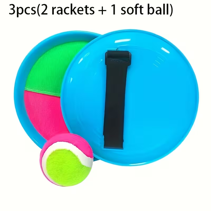 Shun Fei Kids Outdoor Sports Ball Toy - Toss & Catch Game with 2 Rackets & & Pink High-Index Plastic, Durable Backyard Beach Toy for Family Fun, Easter Gift for Kids & Adults, Outdoor Play, Playful Design, Sturdy Construction