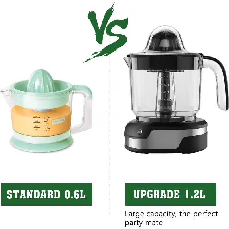 [Effortless Orange Juicer] Stainless Steel, Effortless Orange Juicer | Portable Citrus Press for Orange & Lemon Juice, Easy Clean, Healthy Juicing, Black, 1.2L