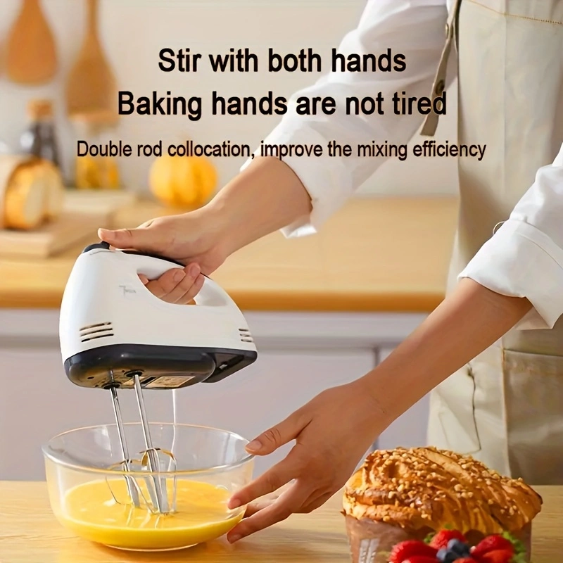 Electric egg beater for home kitchens, electric kitchen mixer, handheld electric egg beater, electric food mixer, baking mixer.