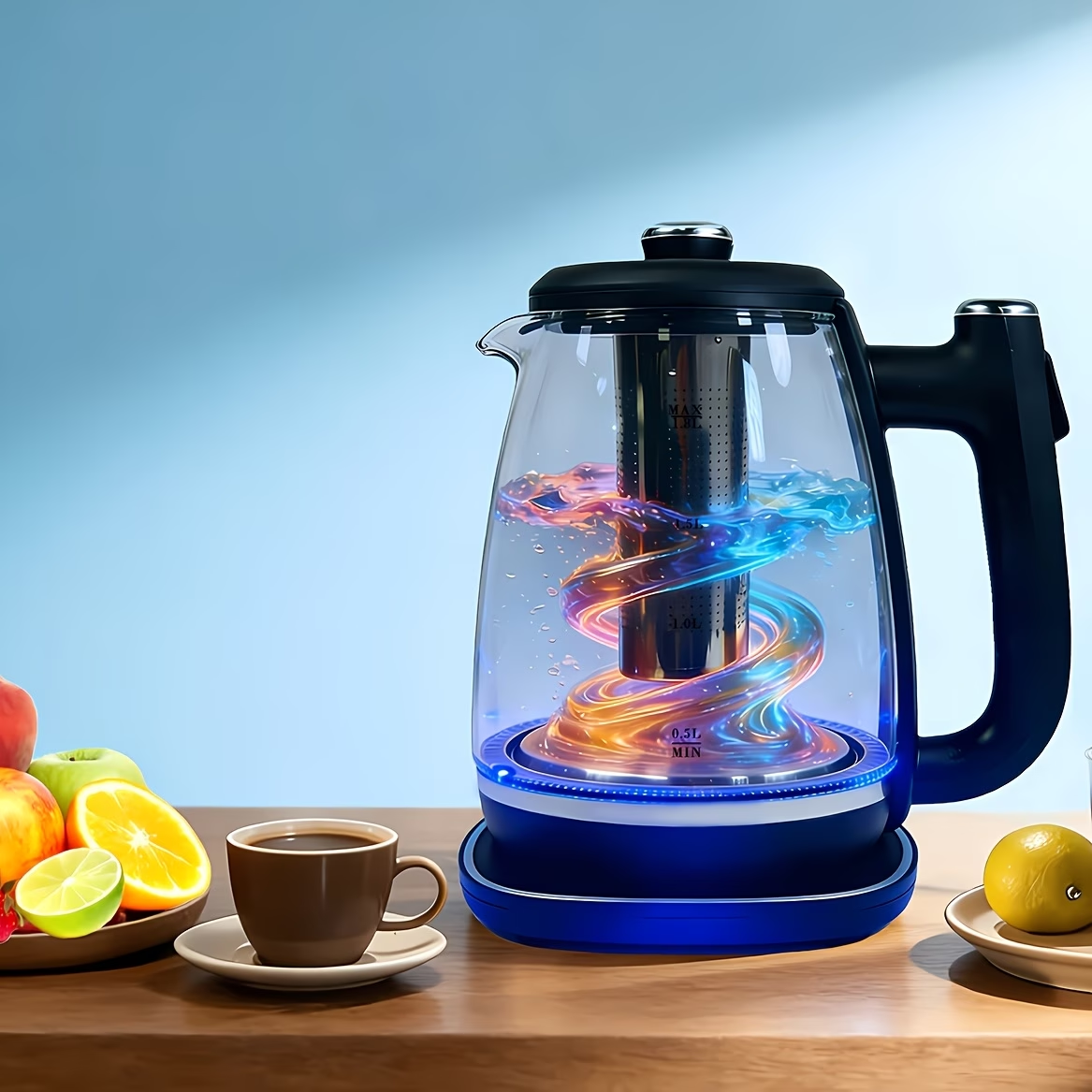 Durable 1.8 Liter Electric Kettle - Fast Heating, Automatic Shut-Off, Boil-Dry Protection, Removable Filter, 360° Swivel Base - Stainless Steel, Suitable for Brewing Tea, Coffee, And Heating Water for Milk Powder, Multifunctional Kitchen Appliance.