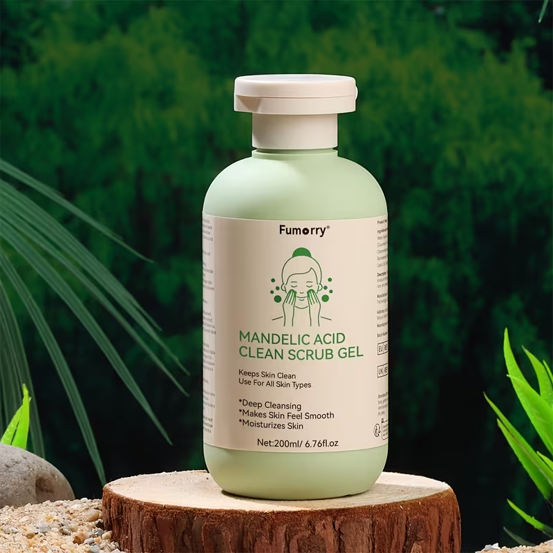 1 Piece Salicylic Acid Cleansing Scrub Gel • With Aloe, Rose, and Chamomile • Deep Skin Cleansing and Hydration • Suitable for All Skin Types • For Both Men and Women
