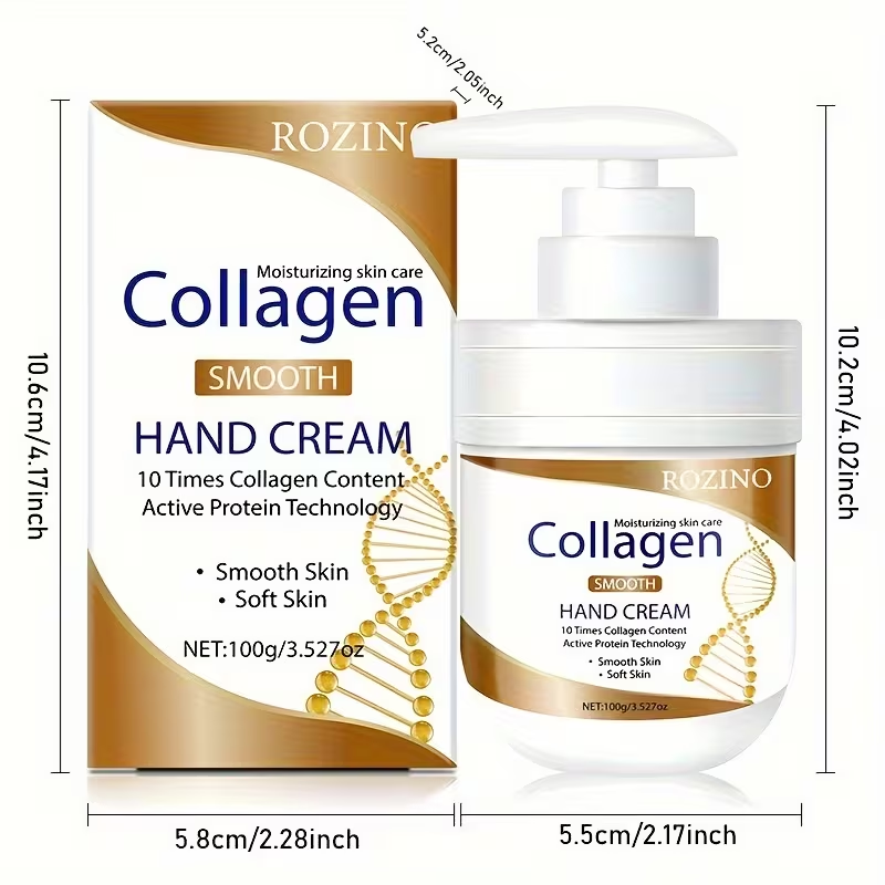 100g Collagen Hand Cream and Urea Cream. Rich in Natural Collagen.hand Lotion for Dry Light Beige. Lotion for Extremely Dry Light Beige. Deeply Moisturize and Nourish the Light Beige.hand Lotion Travel Size. Hand Cream for Women.Replenish Moisture