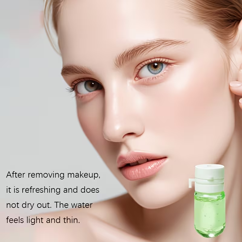 [Makeup Remover Oil, 20pcs] Dark Green Refreshing Makeup Remover Oil, 20pcs - Quickly Removes Makeup, Nourishes And Moisturizes Without Drying, Gentle Formula That Is Non-Irritating, Easily Removes Heavy Makeup Without Residue.