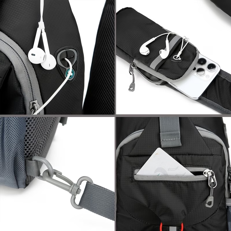 1pc Outdoor Lightweight Chest Bag, Multifunctional Crossbody Bag With Shoulder Strap For Travel, Mountaineering, And Hiking