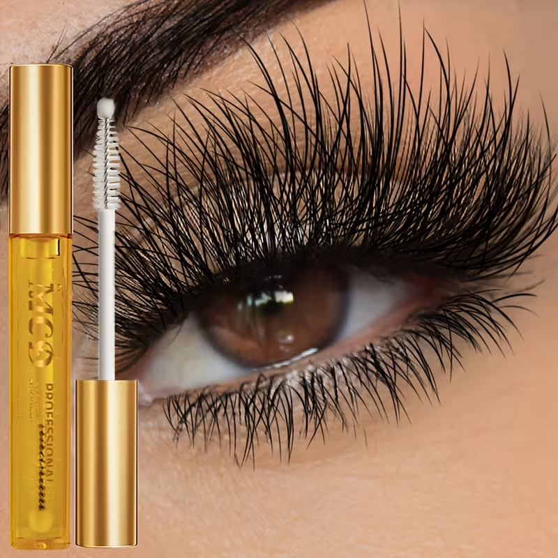 Eyelash Serum with Natural Components • Long And Curled Lashes • Gel Mascara Cream for Eye Makeup