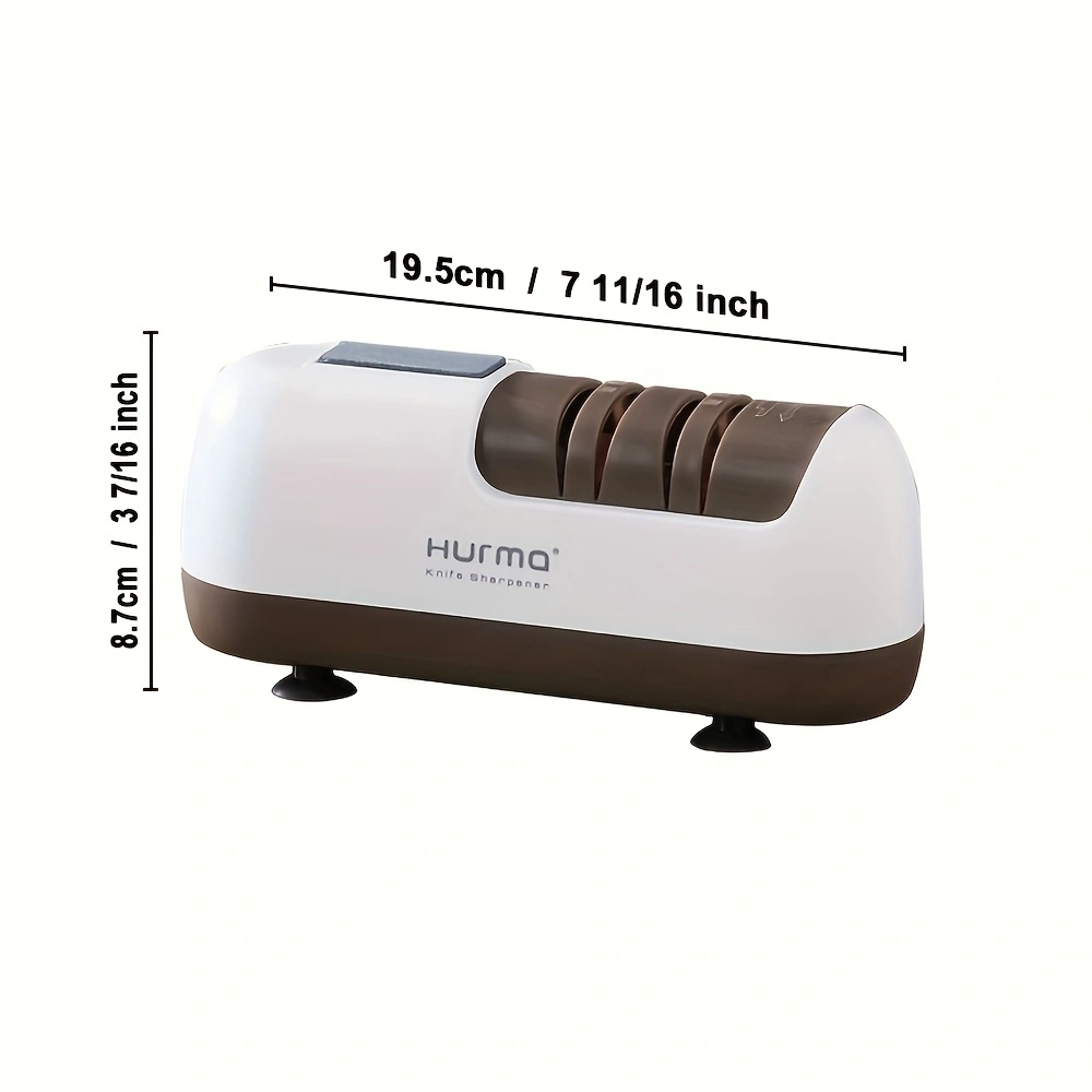 This multi-functional electric knife sharpener is a must-have for home use, suitable for various knife types and sharpening stones.