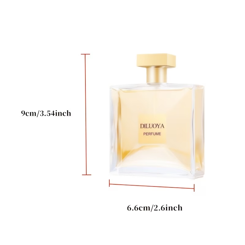 3.4oz 100ml Diluya Eau De Parfum - Fresh and Natural Romantic Floral & Fruity Scent for Women, Ideal for Parties, Travel, and Charm Enhancement, Perfect Gift