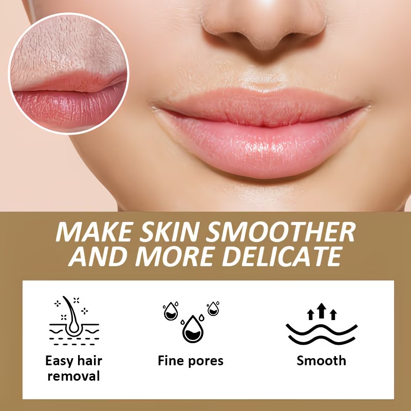 100G Summer Coconut Facial Gentle Hair Removal Cream, Facial Hair Removal Men'S And Women'S Lip Hair And Mustache Gentle And Non-Irritating