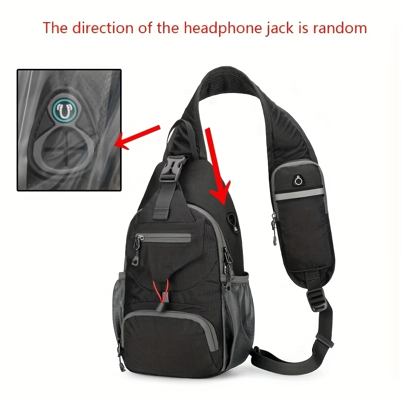 1pc Outdoor Lightweight Chest Bag, Multifunctional Crossbody Bag With Shoulder Strap For Travel, Mountaineering, And Hiking