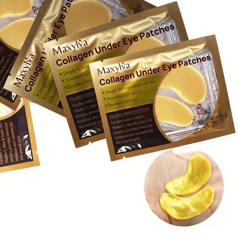 [Hydrating & Moisturizing] Maxylva Collagen Under Eye Patches | Hydrating & Moisturizing | Alcohol-Free | Ideal for All Skin Types | Eye Care