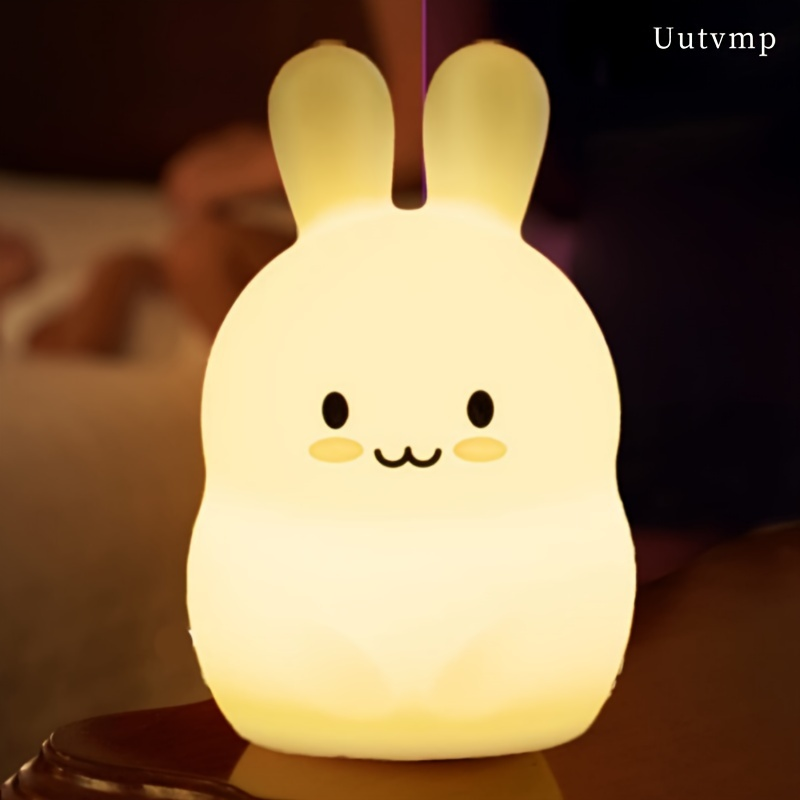 USB plug-in patting light, stress-relieving silicone office/bedroom ambient night light