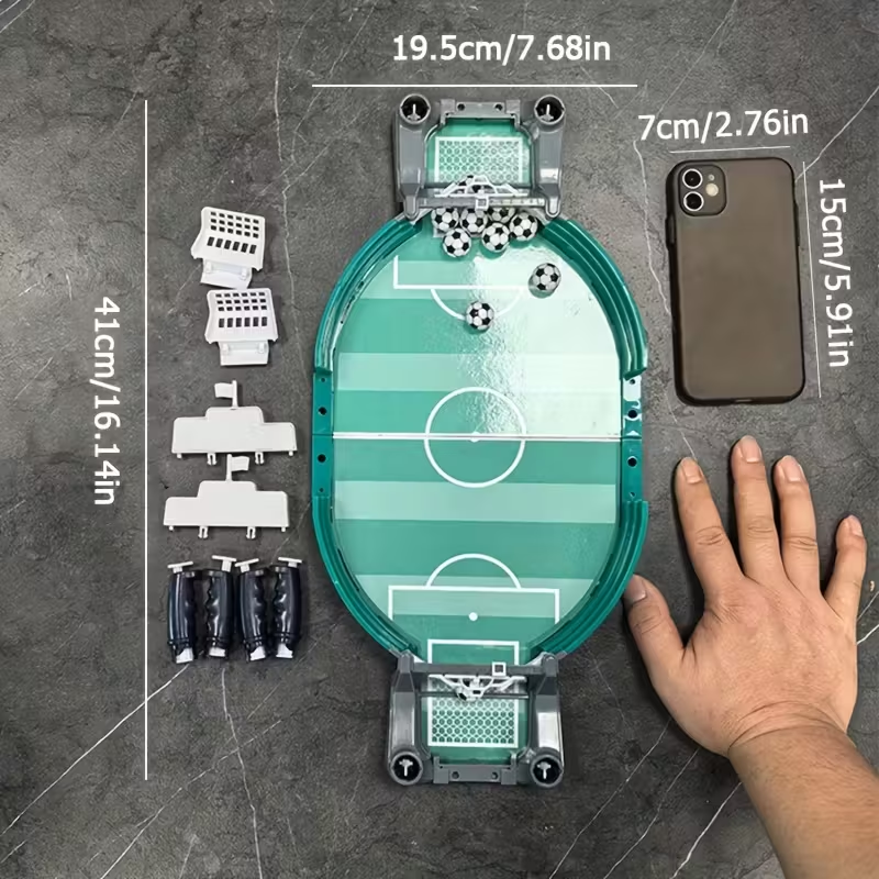 Desktop Football Children's Cross-border Puzzle, Palm Battle Machine Parent-Child Double Board Game Large Football Field Toy, Suitable for Christmas, Thanksgiving, Birthday Gifts
