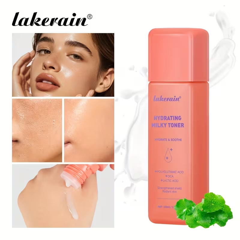 Lakerain Moisturizing Cream Toner, a Base Before Toner Makeup, with a Milky White Texture, Moisturizing And Nourishing Ingredients, Refreshing And Non-Greasy