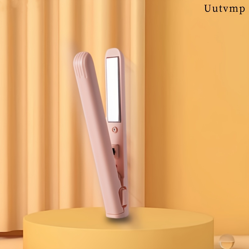 USB plug-in mini hair straightener and curling iron