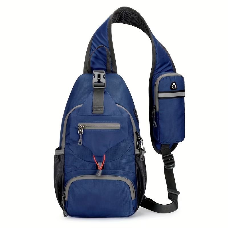 1pc Outdoor Lightweight Chest Bag, Multifunctional Crossbody Bag With Shoulder Strap For Travel, Mountaineering, And Hiking