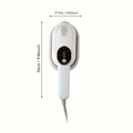 Digital display handheld garment steamer, travel-friendly portable iron, household steam iron for ironing clothes, intelligent five-level adjustment, wet and dry use, quick wrinkle removal iron.