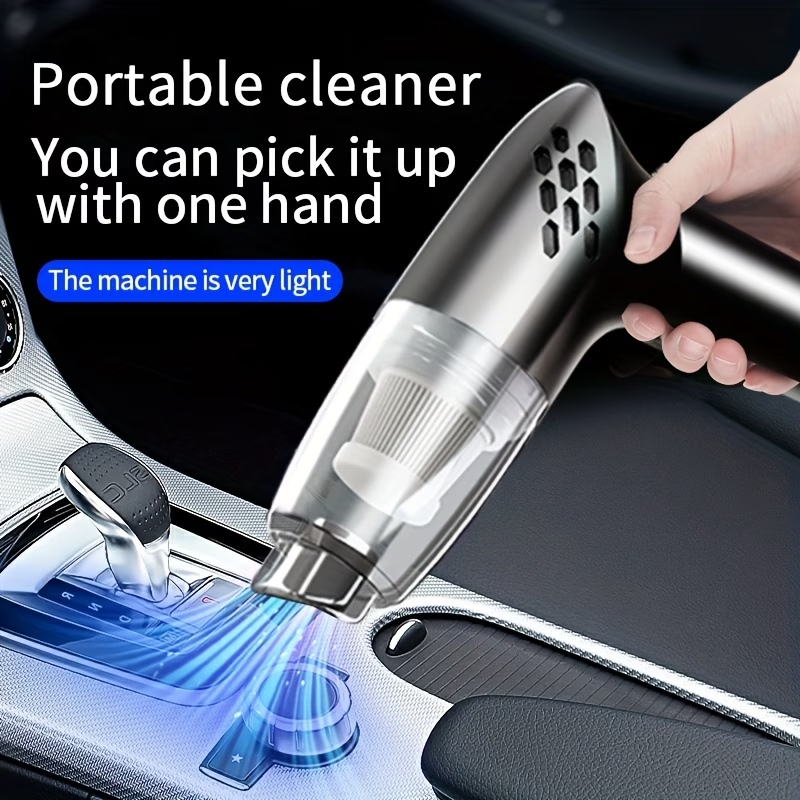 12V 5100PA Hand-held Car Vacuum Cleaner | Super Strong Suction, High-power, Portable, Mini, with Crevice and Accessory Kit,  Without Battery