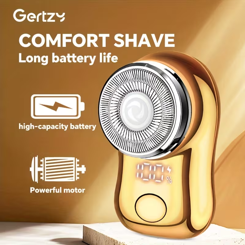 Mini Portable Electric Shaver, Electric Beard Shaver for Men, Razor for Men, Mini Shaver, Portable Shaver, USB Rechargeable Shaver for Home, Office, Car, Business Travel, Father's Day Gift.