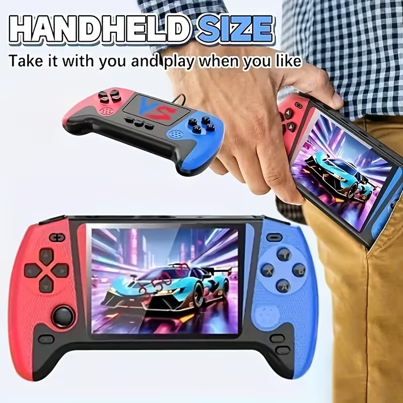 Vintage 3.5-inch Large Screen Handheld Vintage Classic Mini Game Console (Single/Double)