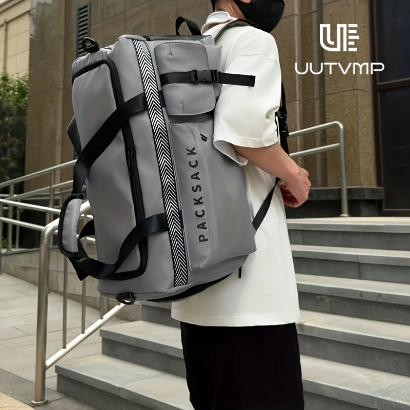 Travel bag featuring a minimalist, high-quality solid-color design and multiple compartments for organized, bulk-free storage.