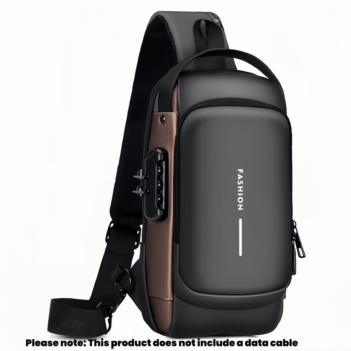 A Multi-functional Combination Lock Chest Bag, Outdoor Casual Crossbody Bag, Unisex Simple Single-shoulder Bag