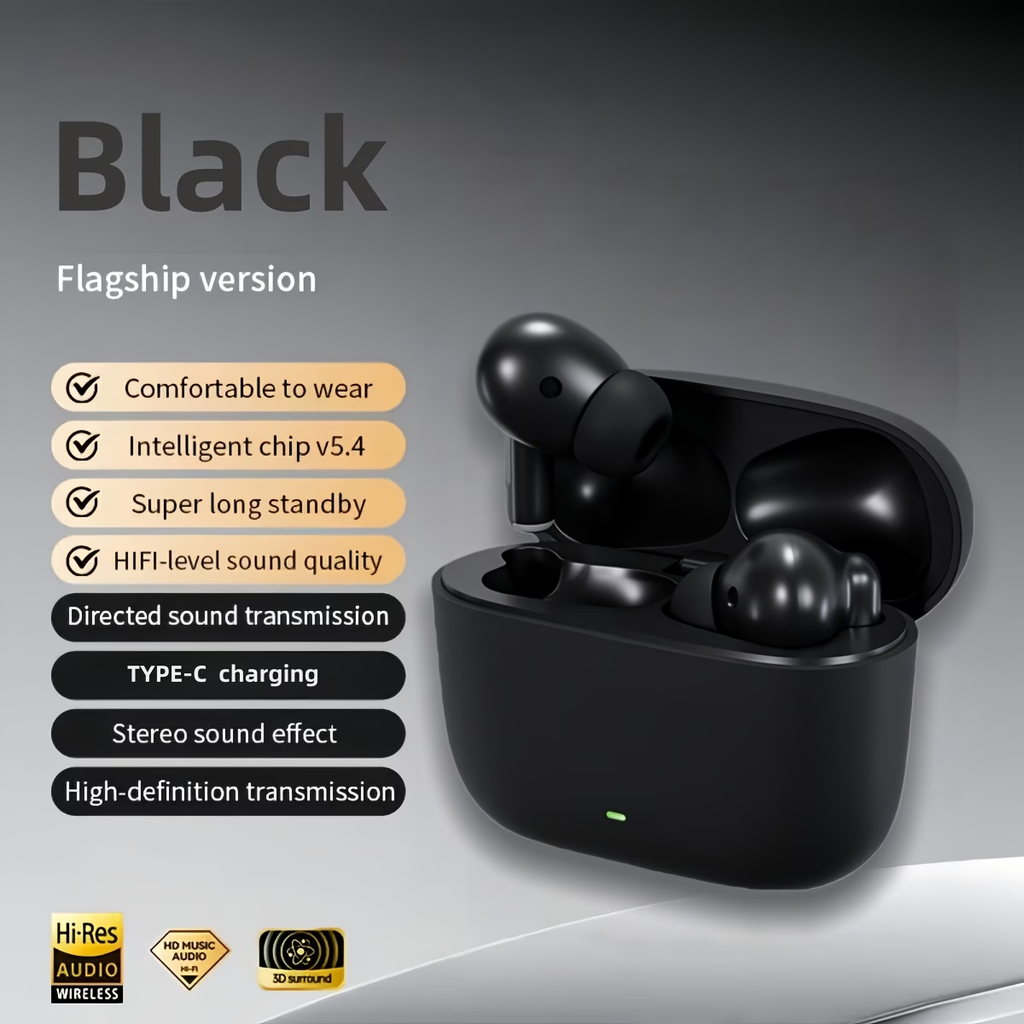 WoSD 2025 New TWS Wireless Headset Earbuds - Unrivalled True Wireless Freedom Ergonomics for Ultimate Comfort and HIFI Sound with Bass, ACC Stereo HD Calling and - Ideal for Android for iPhone, Ideal for Sports and Music Lovers