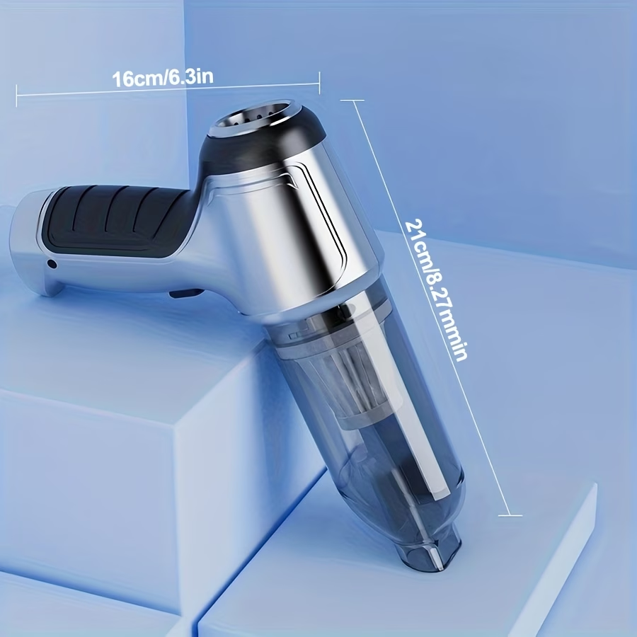 2In1 Cordless Handheld Vacuum Cleaner High Power Vacuum Cleaner Car Vacuum Blowing All-In-One Machine Portable Powerful Vacuum Cleaner with Household Dust Removal Floor Brush Head