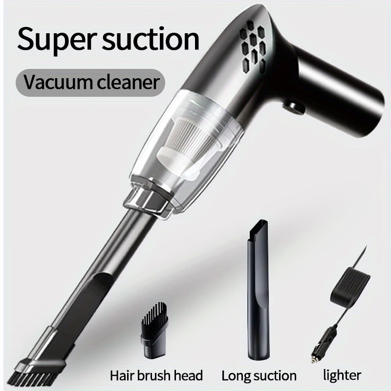 12V 5100PA Hand-held Car Vacuum Cleaner | Super Strong Suction, High-power, Portable, Mini, with Crevice and Accessory Kit,  Without Battery