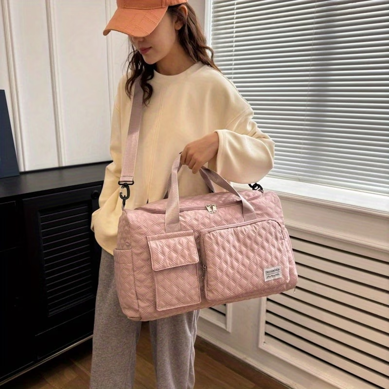 This Is a Spacious And Luxurious Luggage Bag Designed for Outdoor Use, Featuring Multifunctional Shoulder And Crossbody Options, Dry And Wet Separation Pockets, And Double-Sided Compartments, Making It Ideal for Travel And Fitness Activities