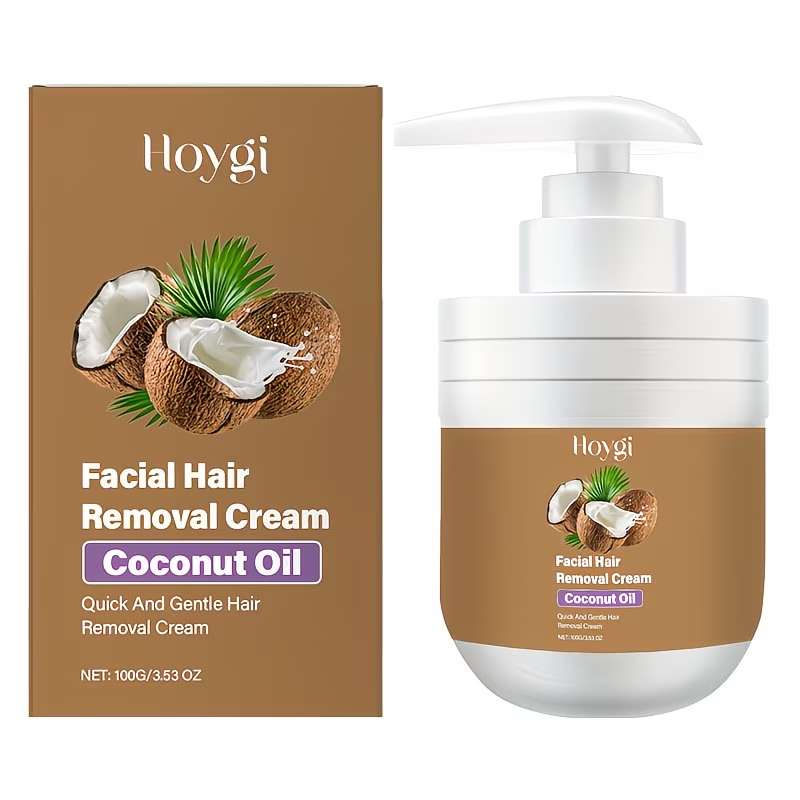 100G Summer Coconut Facial Gentle Hair Removal Cream, Facial Hair Removal Men'S And Women'S Lip Hair And Mustache Gentle And Non-Irritating