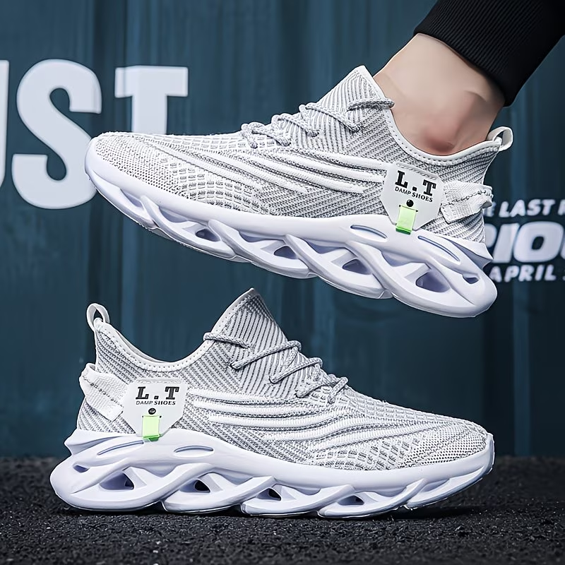 Men'S Lightweight And Stylish Plus-Size Casual Sports Shoes with Elastic Soles