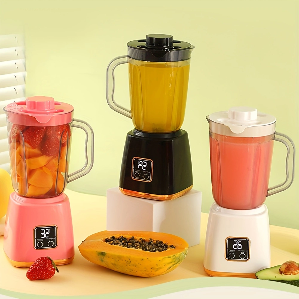 This multi-functional household food processor/food blender/juicer/vegetable blender features a 10-blade stainless steel blade, one-button start, rapid juicing, and a cordless, convenient design.