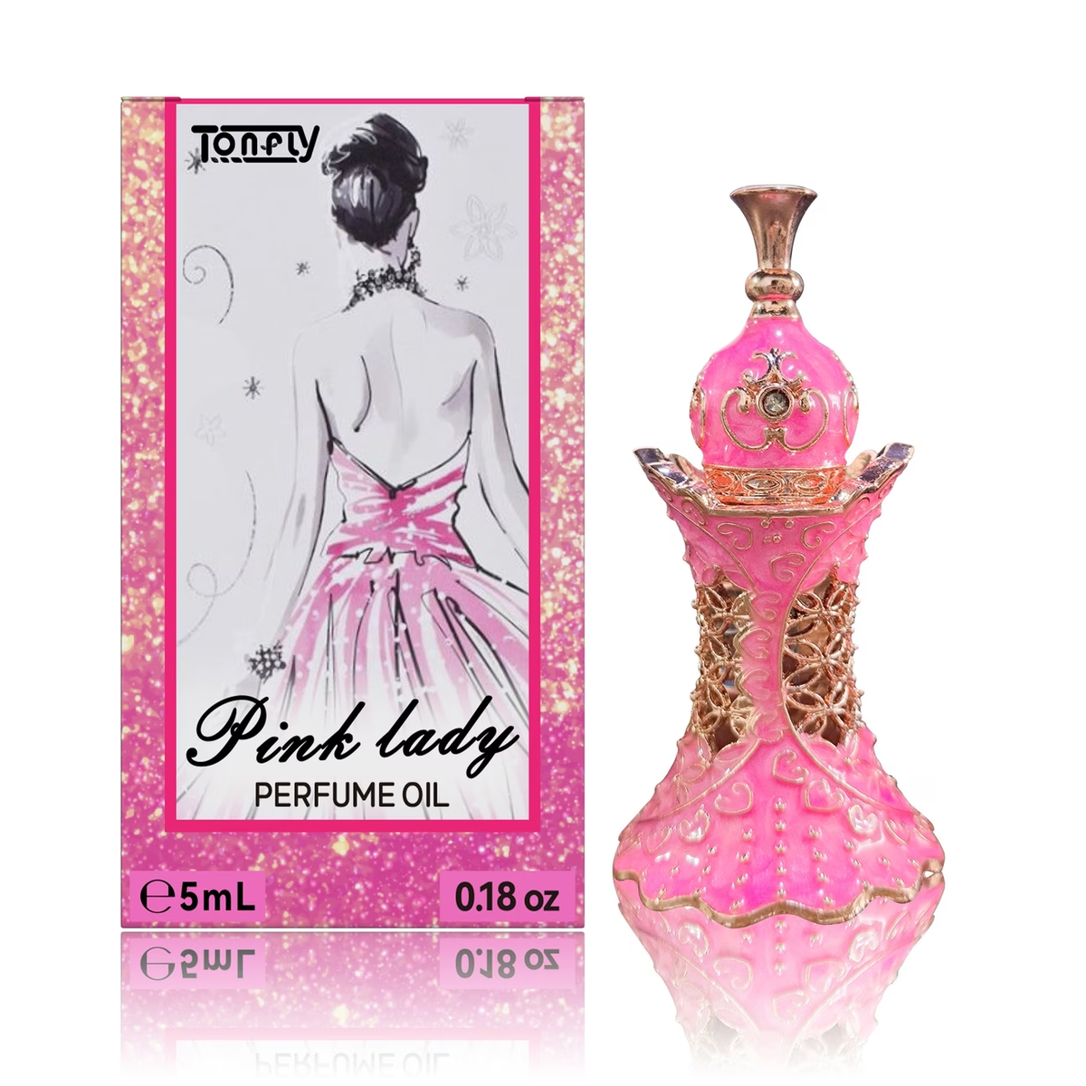 onfly Cross-Border Women's Perfume 0.17oz Dubai Arabian Travel Fragrance Slim Waist Eau De Parfum