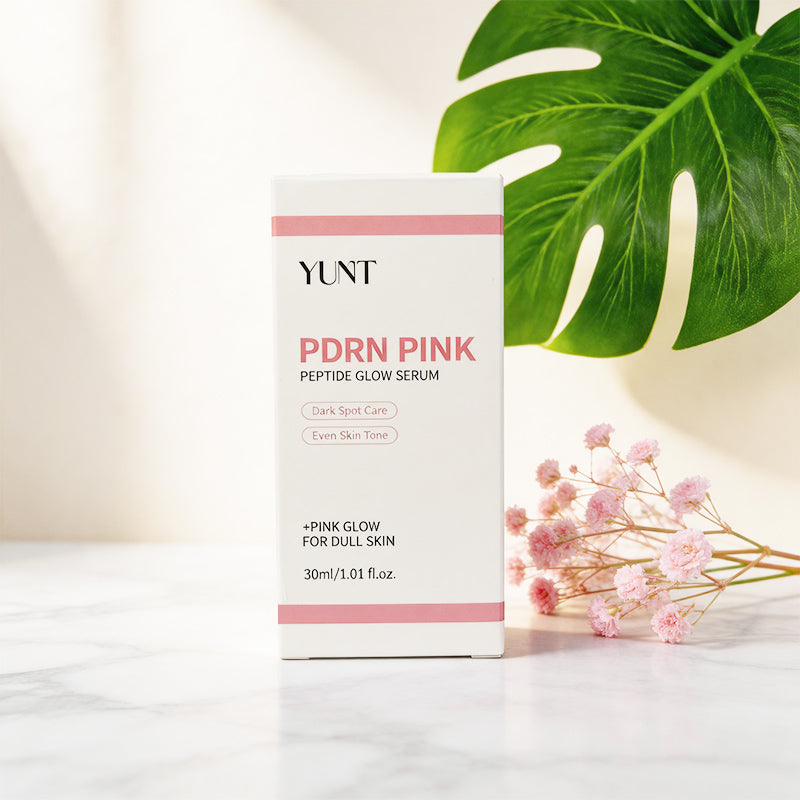 YUNT PDRN PINKPEPTIDE SERUM | Brightening Serum | with PDRN, Peptide And Hydrolyzed Collagen | Skin Glow, Moisturizing, Firming And Hydration | Moisturizing Facial Primer - 1.01Fl.Oz