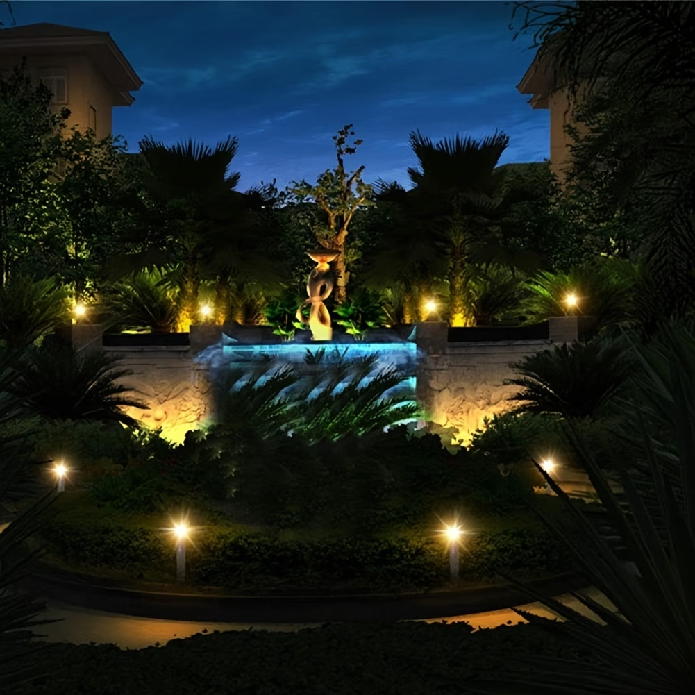 TURAOHU Solar Underwater Pond Light, IP65 Submersible Lamps Projector Light, 6LED Spotlight Fish Tank Light for Garden Pool Yard Landscape Outdoor Lighting(1pc/2pcs/3pcs)