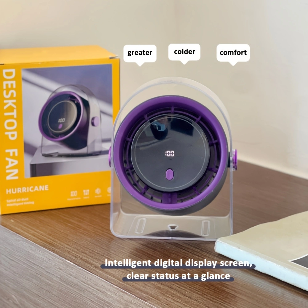 New circulating fan, turbine-style airflow, bladeless wall-mounted kitchen fan, button operation, three-speed intelligent timer, upgraded long battery life.