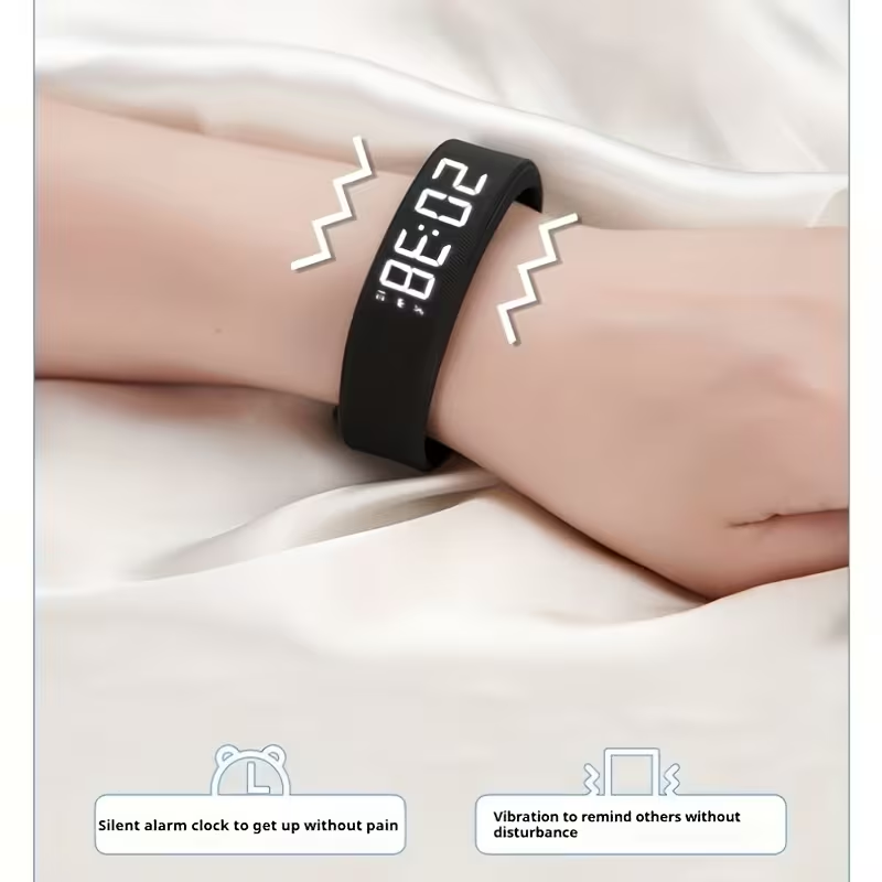 Multi-Functional Minimalist and Stylish Unisex Digital Watch with Alarm, Pedometer, Stopwatch, Luminous Display. A Fashionable Sports Multi-Function Wristwatch for Students, Comfortable to Wear Without Feeling. Perfect Holiday Gift for Any