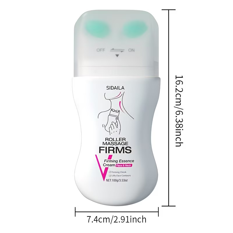 Instant Lifting & Firming Neck Wrinkle Cream with V-Shaped Roller, Neck & Face Cream, Skincare, Lifting, Firming, Smoothing, Minimizes Wrinkles/Fine Lines, 2-in-1: Hydrating & Firming, Hydrolyzed Collagen, Retinol, Niacinamide, Shea Butter